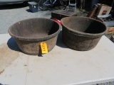 2-RUBBER FEED PANS