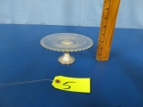 CANDLE WICK DISH WITH STERLING BASE