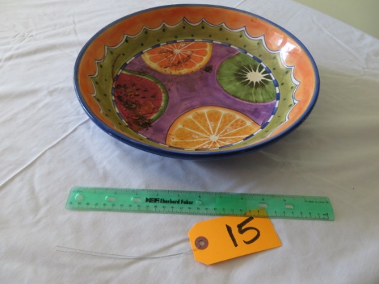 handpainted bowl  12"
