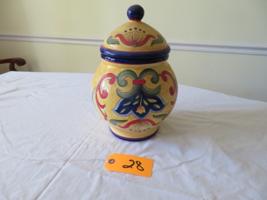 HANDPAINTED CANISTER