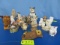 18 OWL FIGURINES