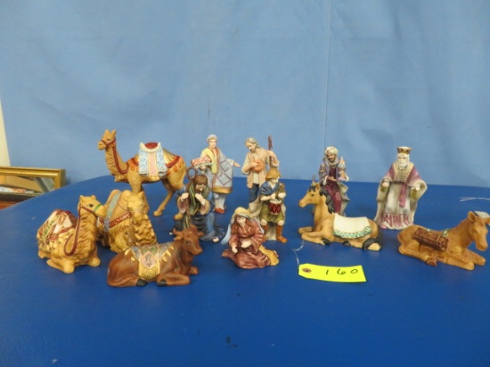 13 THOMAS KINKADE NATIVITY FIGURINES NUMBERED  7" T