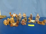 13 THOMAS KINKADE NATIVITY FIGURINES NUMBERED  7