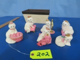 6 CATS FOR A CURE COLLECTION FIGURINES