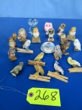 COLLECTION OF OWL FIGURINES