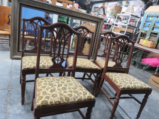 5 ANTIQUE DINING CHAIRS