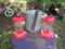 HUMMINGBIRD FEEDERS, METAL WATERING CAN