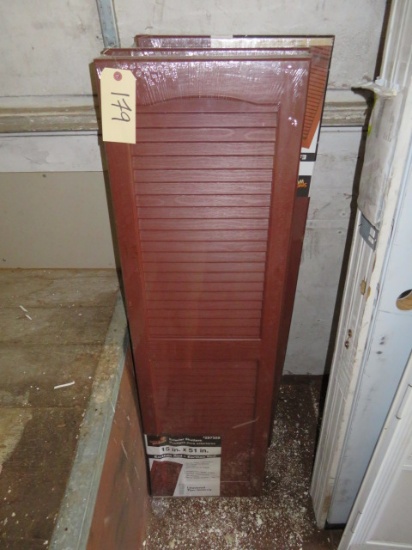 3 PAIR OF EXTERIOR SHUTTERS  15 X 51