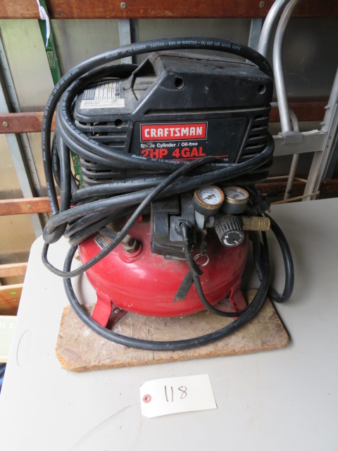 Craftsman professional 2hp 4 2024 gallon air compressor