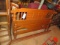 QUEEN BED W/ WOODEN RAILS