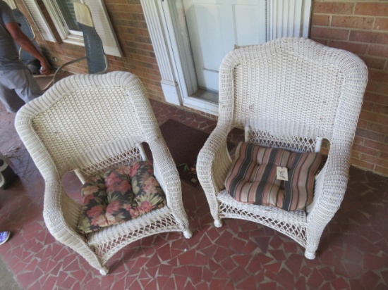 2- WICKER CHAIRS
