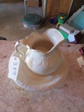 ANTIQUE WASH BOWL & PITCHER