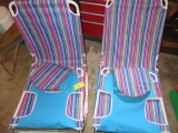 2 FOLDING BEACH CHAIRS