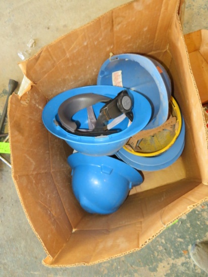 BOX OF HARD HATS