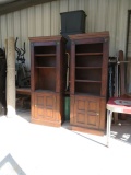 2 NICE TALL BOOKCASES  83 X 30 X 17