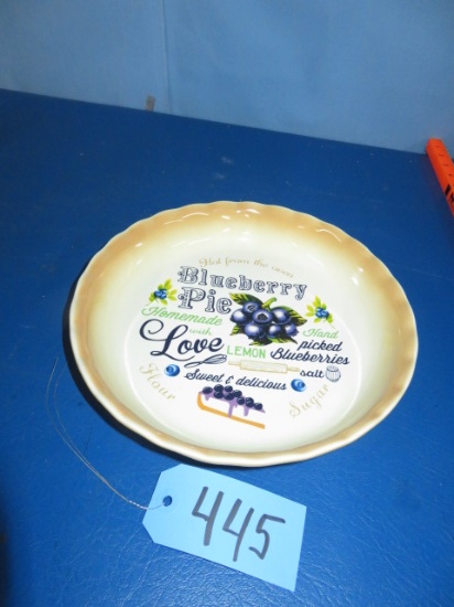 BLUEBERRY PIE PLATE  10"