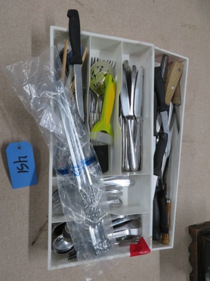 MISC. FLATWARE IN TRAYS