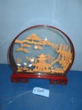 ORIENTAL SHADOW BOX  14 X 14