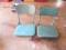 TWO VINTAGE FOLD OUT CHAIRS & VINTAGE SERRA CLASIC PENDANT