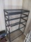 5 TIER ADJUSTABLE SHELF W/ METAL GRATE SHELVES