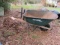 WHEEL BARROW- FLAT TIRE & ONE BROKEN HANDLE.