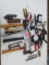 HAND TOOLS LOT- HATCHET, WEDGE, CLAMPS AND MORE!