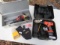 SIDER GRINDER W METAL BOX & CORDLESS DRILL W BATTERY