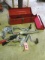 METAL TOOL BOX W/ HAND TOOLS