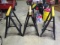 3PC PLASTIC SAW HORSES - ONE WITH ATTACHED WORK BELT