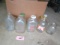 GLASS BOTTLES & JARS LOT