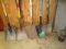 6PC YARD TOOLS- FLAT NOSE, SPADES AND RAKE