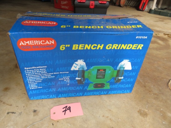 AMERICAN TOOL EXCHANGE 6" TABLE TOP GRINDER IN BOX