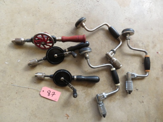 LOT- HAND DRILLS 6PC-