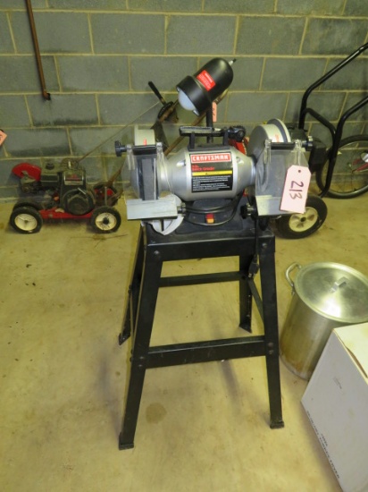 CRAFTSMAN 8" BENCHTOP GRINDER ON STAND