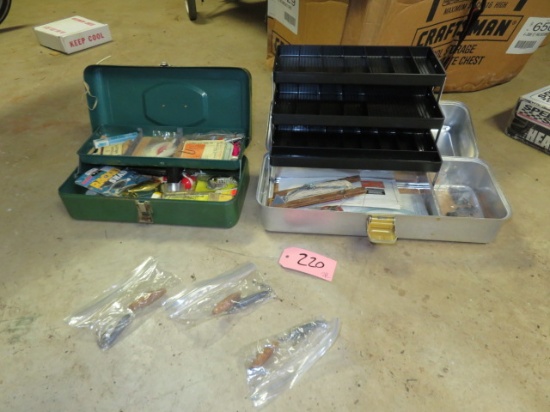 TWO TACKLE BOXES  W /LURES AND MORE!