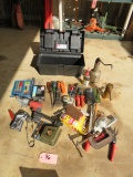 TOOL BOX W HAND TOOLS- AIR CUTTER AND MORE!