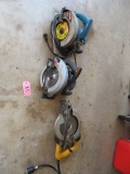 3 CIRCULAR SAWS- DEWALT, SKILLSAW AND RYOBI
