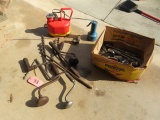 TOOLS AND MORE LOT- OILER, SAFETY CAN, HAND DRILLS