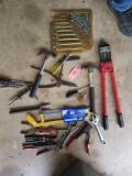 BOLT CUTTERS, METRIC WRENCH SET, MISC HANDTOOLS