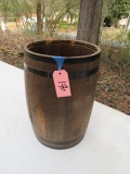 WOODEN NAIL KEG - 17X12