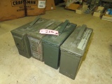 4 EMPTY AMMO BOXES