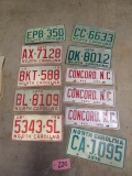 11 NC PLATES- 1973 & UP