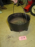 CAST IRON COOK POT W/ LEGS- 12X8