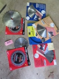 SAW BLADES- SOME STILL IN PACKAGE 7-1/4-10