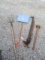 OLD JACK, PITCH FORK, SLEDGE HAMMER AND SNOW