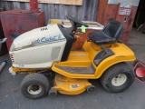CUB CADET RIDING LAWN MOWER- W/ 573 HRS.- BELONGS TO 94 YEA LADY- BEEN GARAGE KEPT- RUNS AND MOWS
