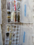 SHIMANO FISHING TACKLE BOXES W TACKLE & LURES