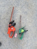 TWO ELECTRIC  HEDGE TRIMMERS