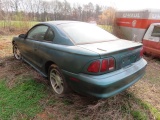 1997 FORD MUSTANG HAS KEY AND TURNS OVER- MANUAL TRANSMISSION