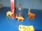 3PC CARVED WOODEN ANIMALS AND GLOBE PC